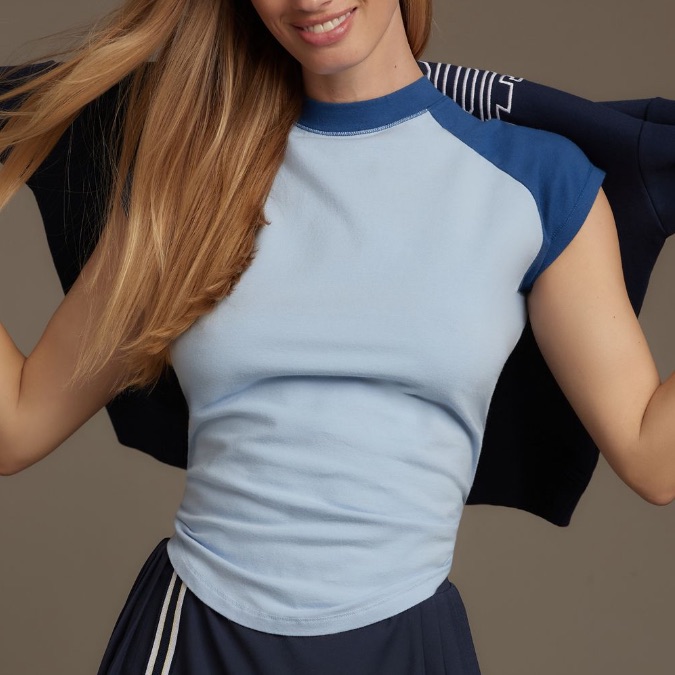 Pilcro Short-Sleeve Colorblock Tee, New